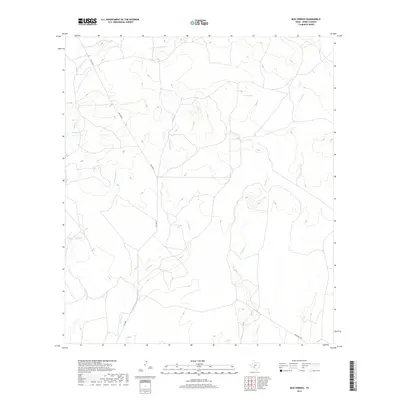 2019 Map of Mud Springs, 2019 Print