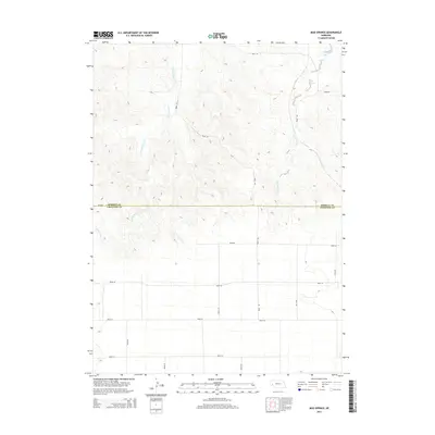 2014 Map of Mud Springs, 2014 Print