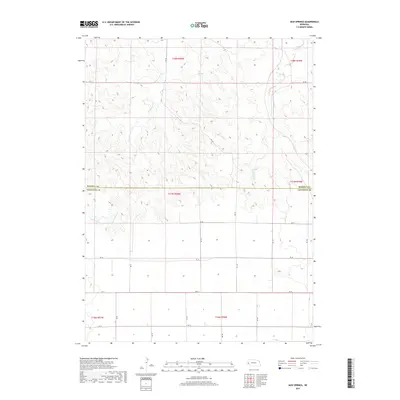 2017 Map of Mud Springs, 2017 Print