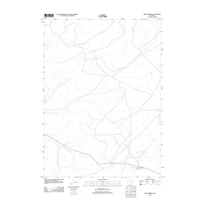 2012 Map of Mud Springs, 2012 Print