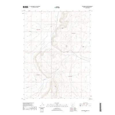 2017 Map of Mud Springs Ranch, 2017 Print