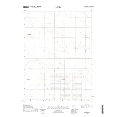 2017 Map of Mud Springs SE, 2017 Print