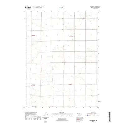 2017 Map of Mud Springs SW, 2017 Print