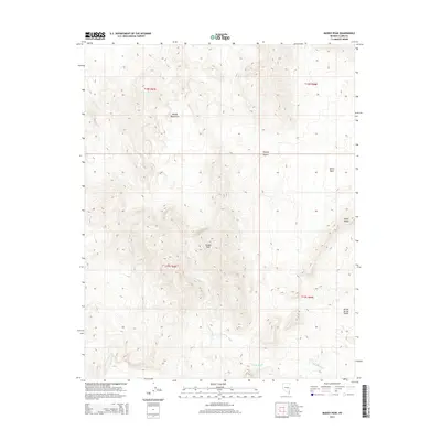 2014 Map of Muddy Peak, 2014 Print