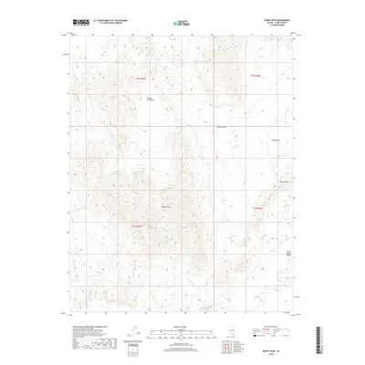 2018 Map of Muddy Peak, 2018 Print
