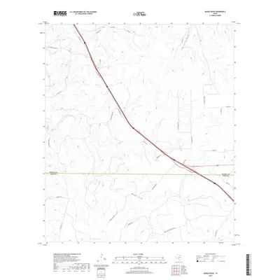2019 Map of Mudge Draw, 2019 Print