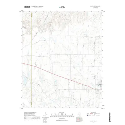 2019 Map of Muenster West, 2019 Print