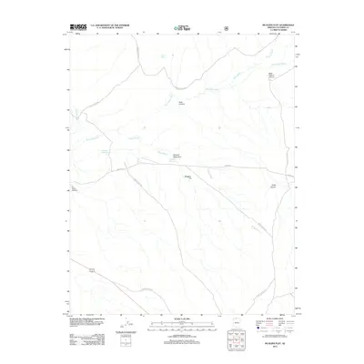 2012 Map of Muggins Flat, 2012 Print