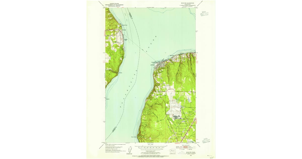 1953 Map of Mukilteo, WA — HighRes Pastmaps
