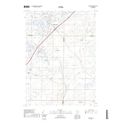 2018 Map of Mukwonago, 2018 Print