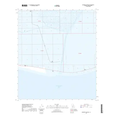 2018 Map of Mulberry Island East, 2018 Print