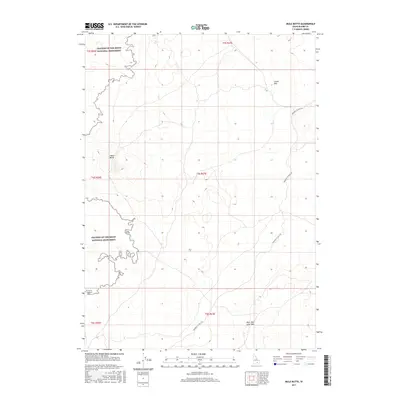 2017 Map of Mule Butte, 2017 Print