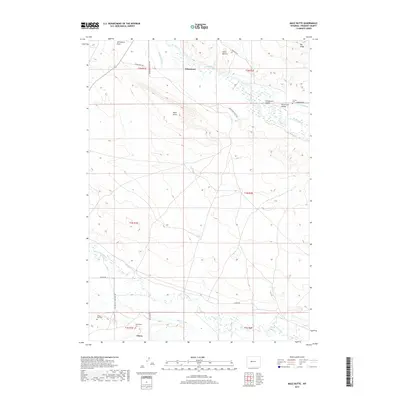 2017 Map of Mule Butte, 2017 Print