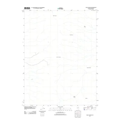 2012 Map of Mule Canyon, 2012 Print