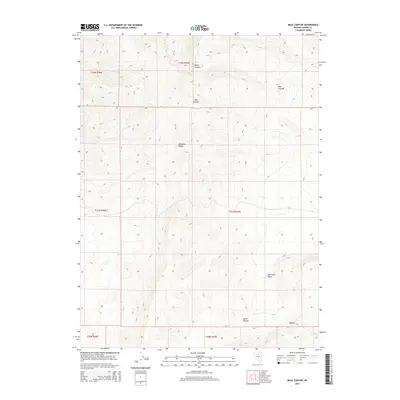 2014 Map of Mule Canyon, 2014 Print