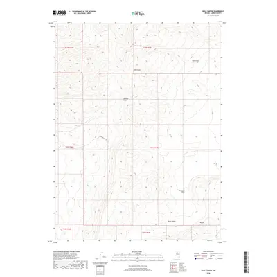 2018 Map of Mule Canyon, 2018 Print