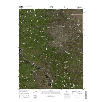 2013 Map of Mule Canyon, 2013 Print