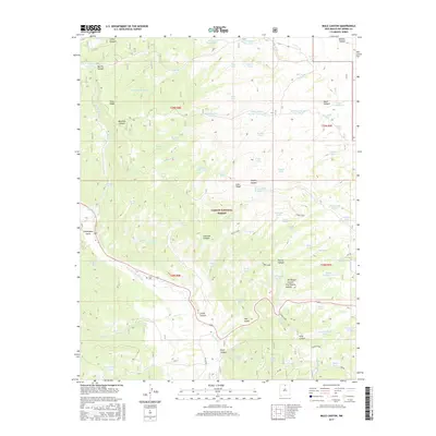 2017 Map of Mule Canyon, 2017 Print