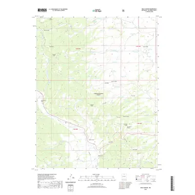 2020 Map of Mule Canyon, 2020 Print