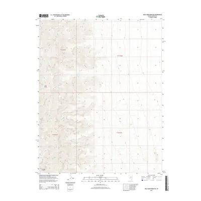 2015 Map of Mule Deer Ridge NE, 2015 Print