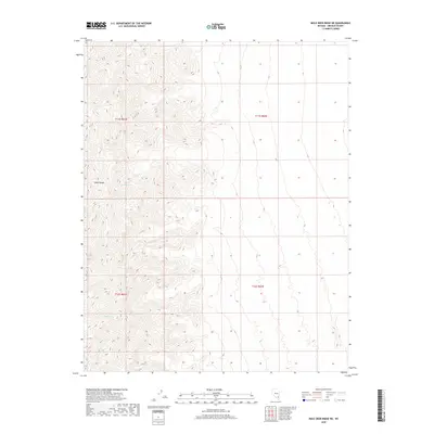 2018 Map of Mule Deer Ridge NE, 2018 Print
