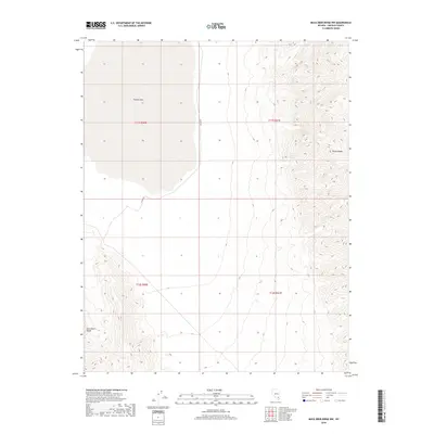 2018 Map of Mule Deer Ridge NW, 2018 Print