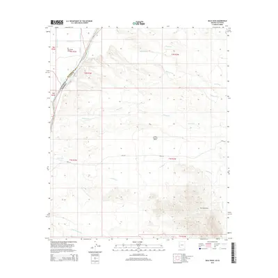 2014 Map of Mule Wash, 2014 Print