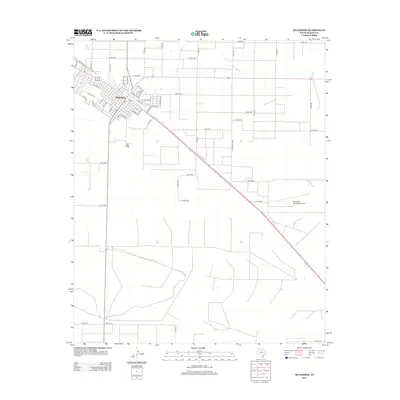 2012 Map of Muleshoe, 2012 Print