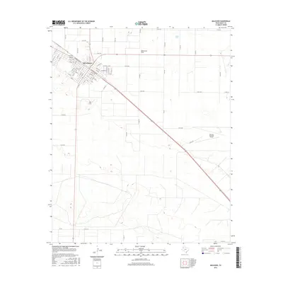 2016 Map of Muleshoe, 2016 Print