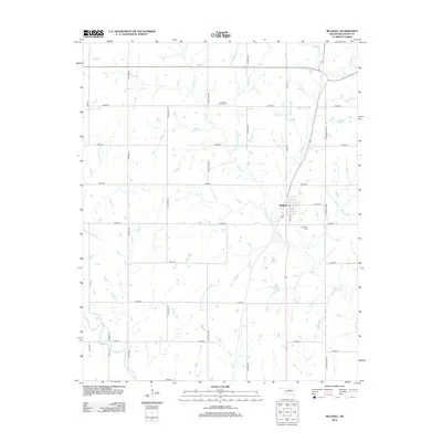 2012 Map of Mulhall, 2012 Print