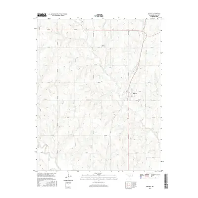2016 Map of Mulhall, 2016 Print