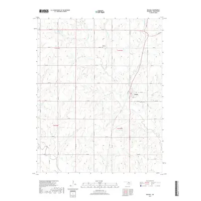 2018 Map of Mulhall, 2018 Print