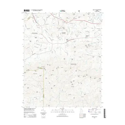 2014 Map of Mulky Gap, 2014 Print