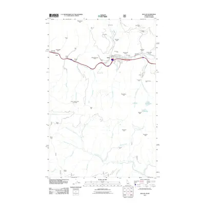 2011 Map of Mullan, 2011 Print