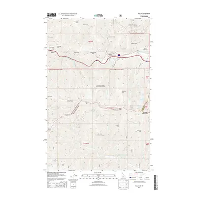 2013 Map of Mullan, 2013 Print