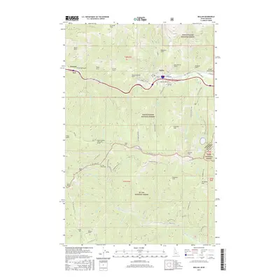 2017 Map of Mullan, 2017 Print