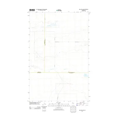 2013 Map of Mulligan Lake, 2013 Print