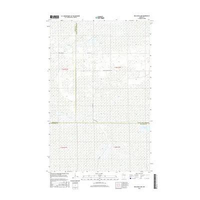 2016 Map of Mulligan Lake, 2016 Print