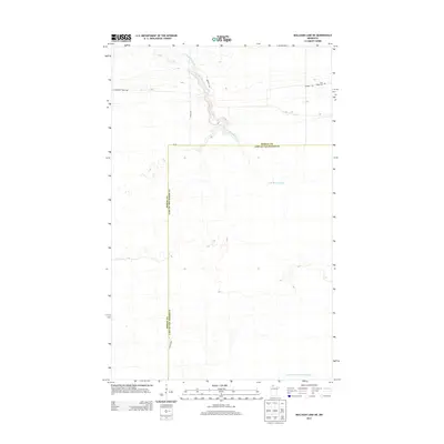 2013 Map of Mulligan Lake NE, 2013 Print