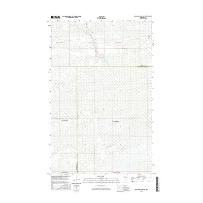 2016 Map of Mulligan Lake NE, 2016 Print