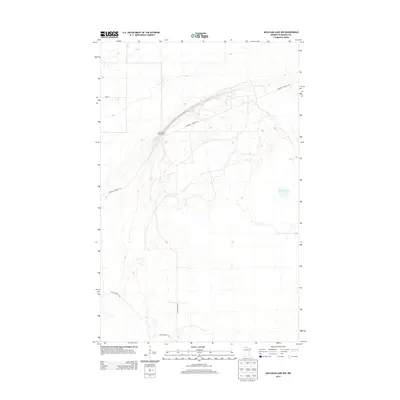 2013 Map of Mulligan Lake NW, 2013 Print