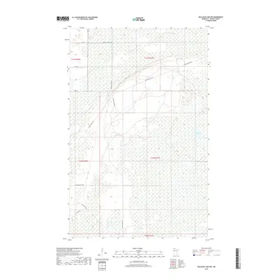 2019 Map of Mulligan Lake NW, 2019 Print