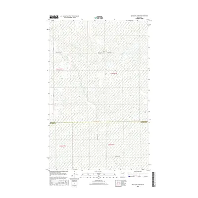 2016 Map of Mulligan Lake SW, 2016 Print