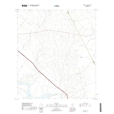 2019 Map of Mulos Hills, 2019 Print