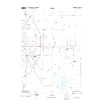 2013 Map of Muncie East, 2013 Print