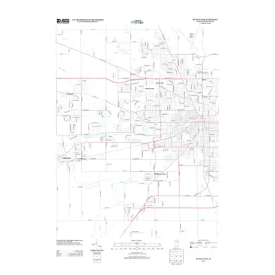 2013 Map of Muncie West, 2013 Print