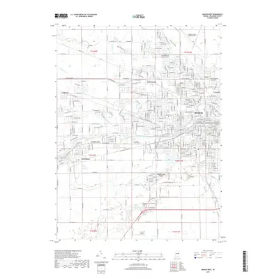 2019 Map of Muncie West, 2019 Print