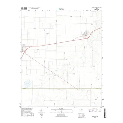 2016 Map of Munday East, 2016 Print