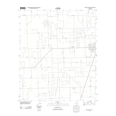 2013 Map of Munday West, 2013 Print