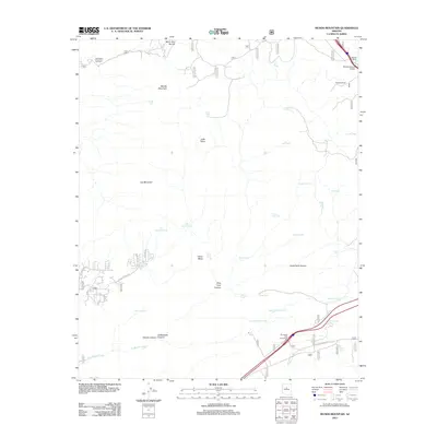 2011 Map of Munds Mountain, 2011 Print